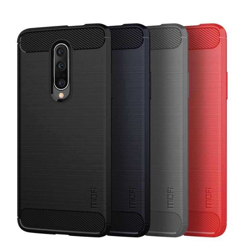 Etui OnePlus 7 Pro Szary Czarny Mofi Szczotkowane Włókno Węglowe