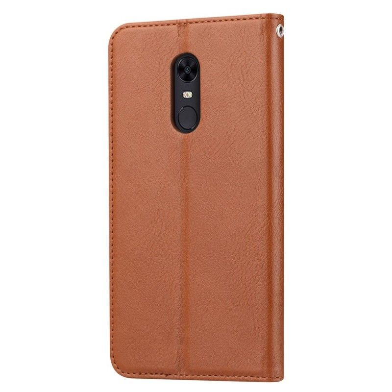 Flip Kotelot OnePlus 7 Pro Czerwony Czarny Etui Na Karty Ze Sztucznej Skóry