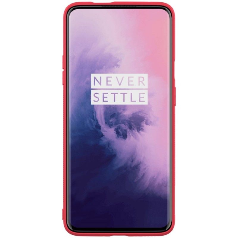 Futerały OnePlus 7 Pro Czarny Etui na Telefon Teksturowana Skóra Nillkin