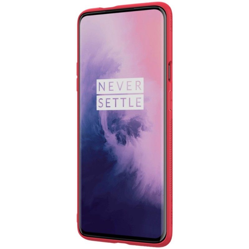 Futerały OnePlus 7 Pro Czarny Etui na Telefon Teksturowana Skóra Nillkin