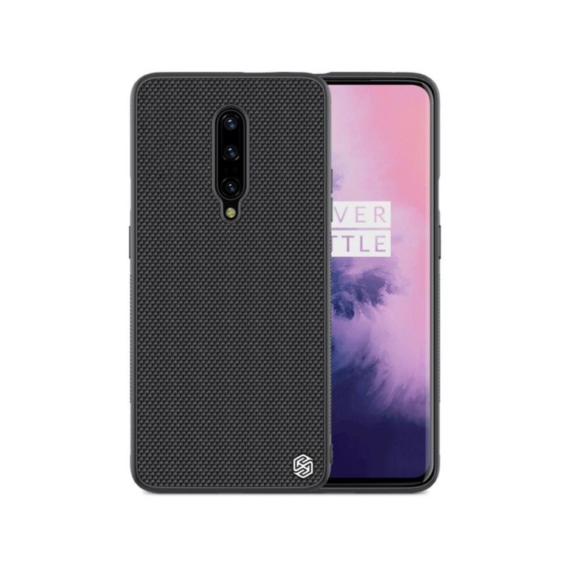 Futerały OnePlus 7 Pro Czarny Etui na Telefon Teksturowana Skóra Nillkin