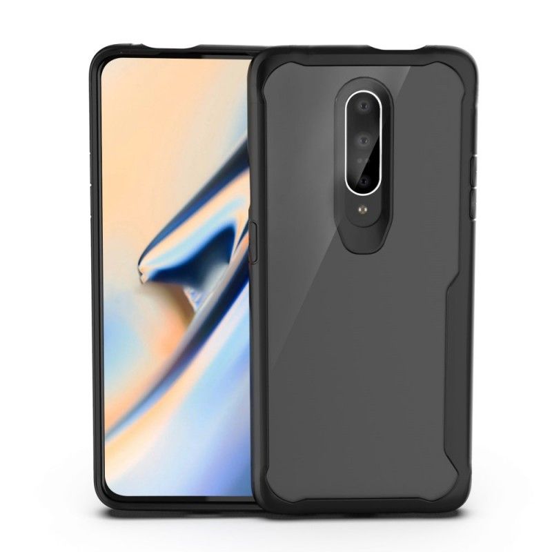 Futerały OnePlus 7 Pro Czerwony Czarny Etui na Telefon Hybrydowa Fazowana Krawędź