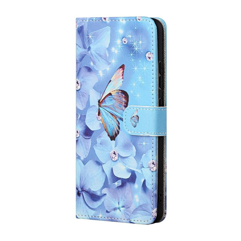 Etui Folio Honor 10X Lite Diamentowe Motyle Ze Stringami Etui Ochronne