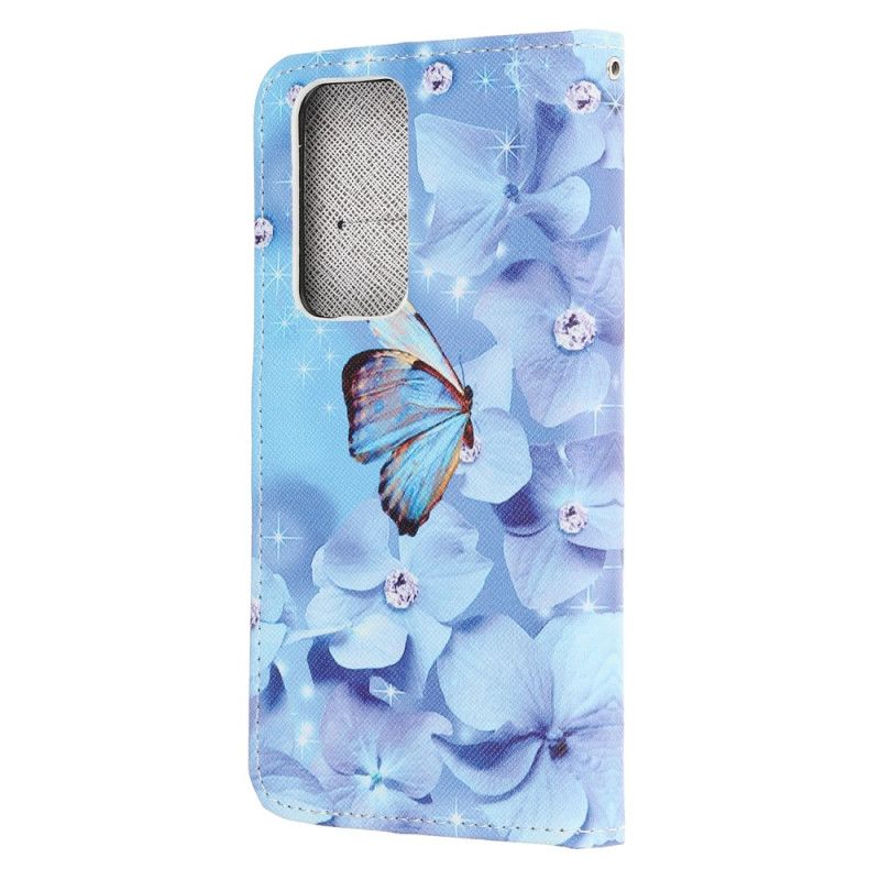 Etui Folio Honor 10X Lite Diamentowe Motyle Ze Stringami Etui Ochronne