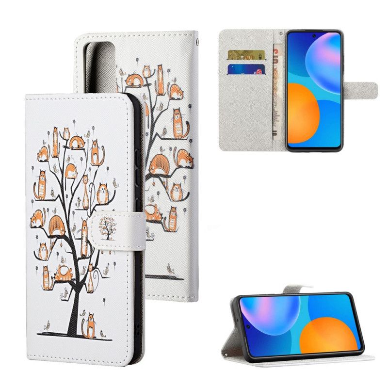 Etui Folio Honor 10X Lite Funky Stringi Kotki Etui Ochronne