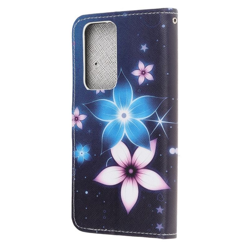 Etui Folio Honor 10X Lite Księżycowe Kwiaty Ze Stringami Etui Ochronne