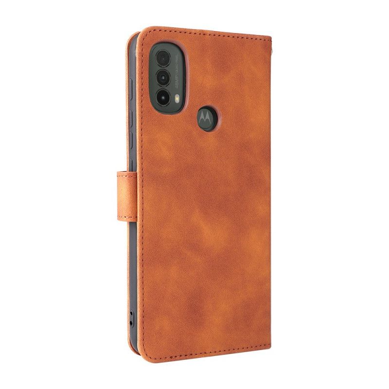 Etui Folio Do Moto E20 / E30 / E40 Dotyk Skóry