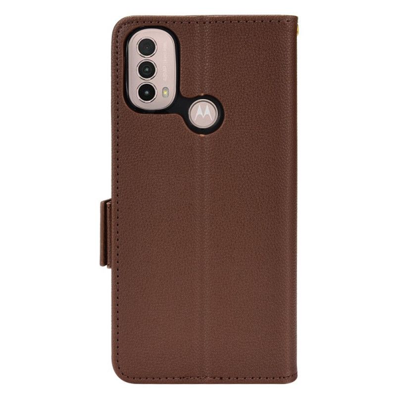 Etui Folio Do Moto E20 / E30 / E40 Flap Podwójne Nowe Kolory