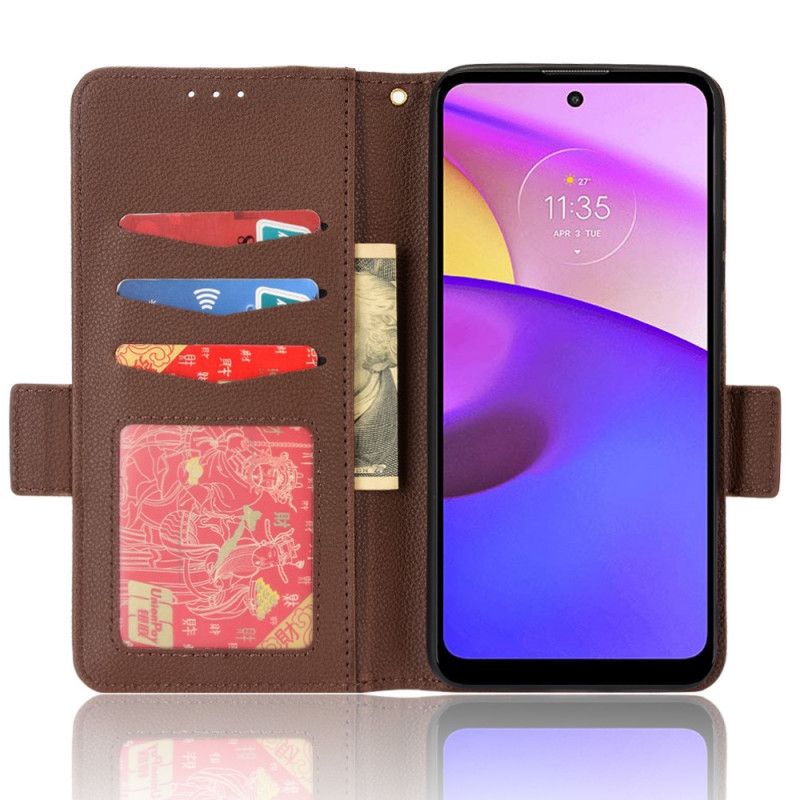 Etui Folio Do Moto E20 / E30 / E40 Flap Podwójne Nowe Kolory