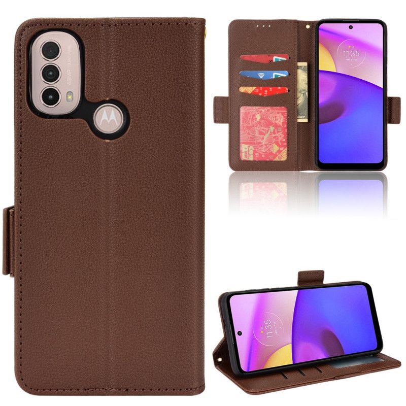 Etui Folio Do Moto E20 / E30 / E40 Flap Podwójne Nowe Kolory