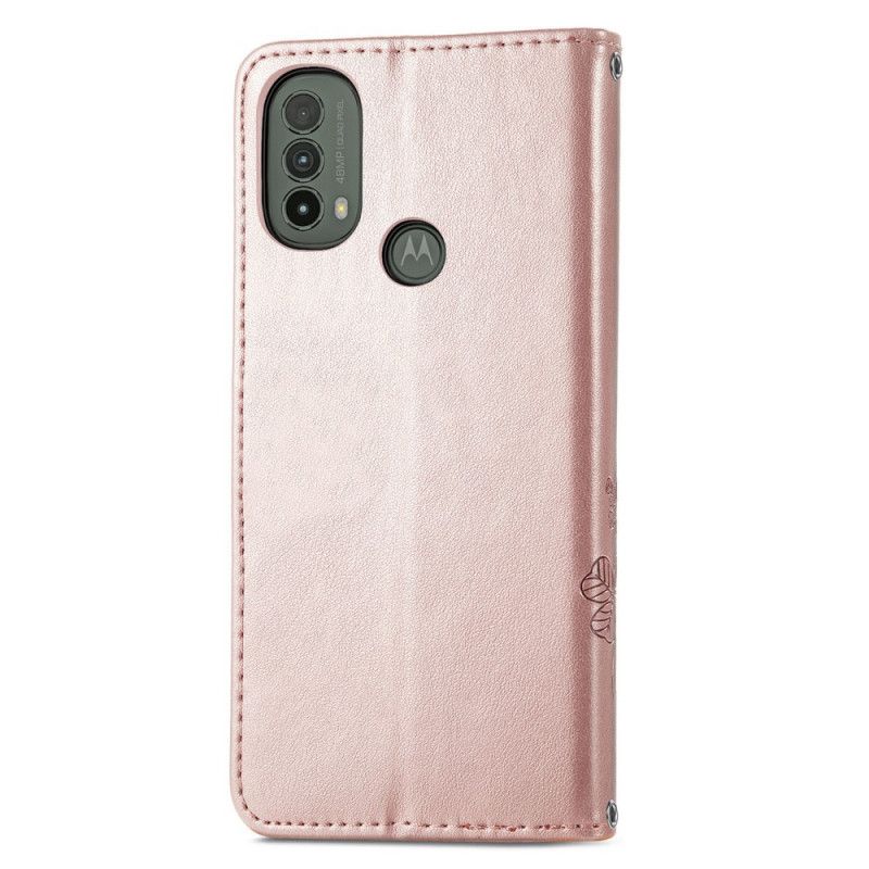 Etui Folio Moto E20 / E30 / E40 CZterolistna Koniczyna Etui Ochronne