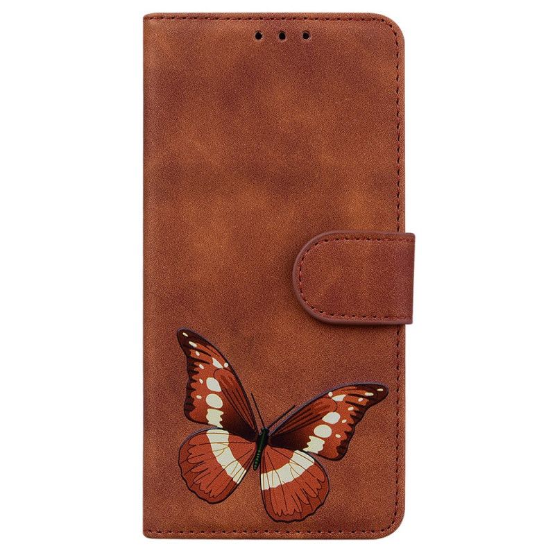 Etui Folio Moto E20 / E30 / E40 Dotykowy Motyl Etui Ochronne