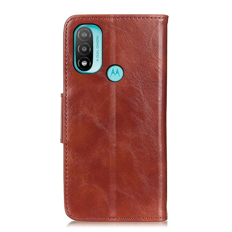 Etui Folio Moto E20 / E30 / E40 Dwustronna Klapa Magnetyczna