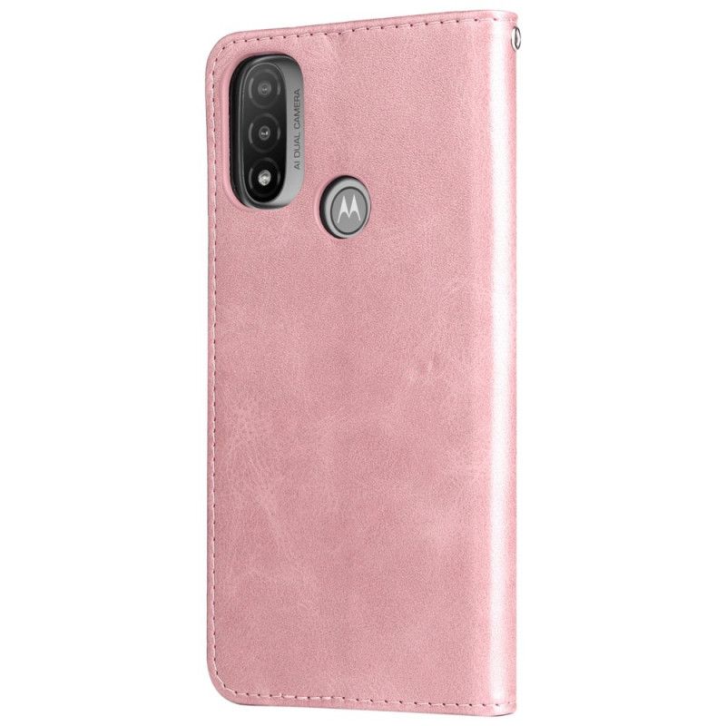 Etui Folio Moto E20 / E30 / E40 Vintage Torebka