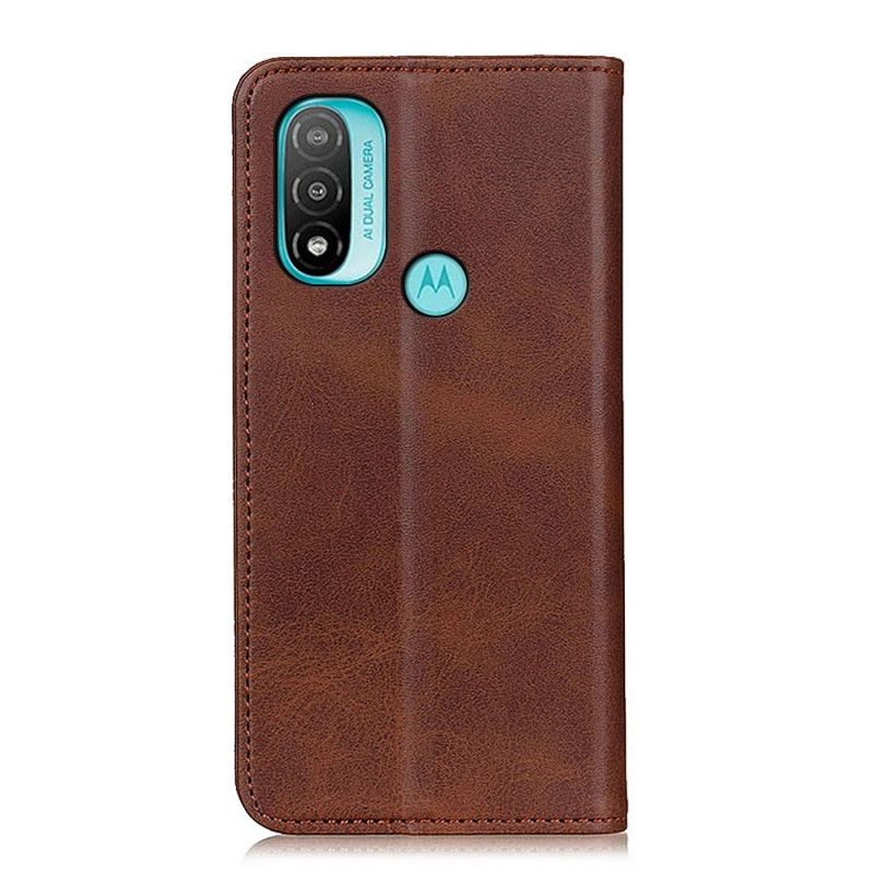 Flip Kotelot Moto E20 / E30 / E40 Skóra Dwoina Elegancja