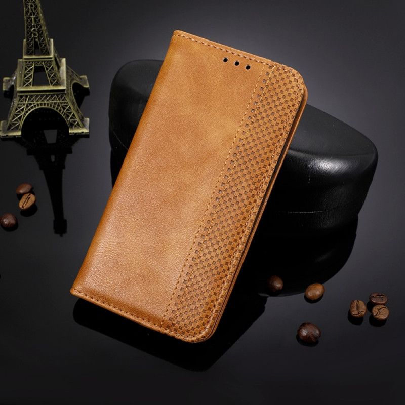 Flip Kotelot Moto E20 / E30 / E40 Stylizowany Efekt Skóry W Stylu Vintage Etui Ochronne