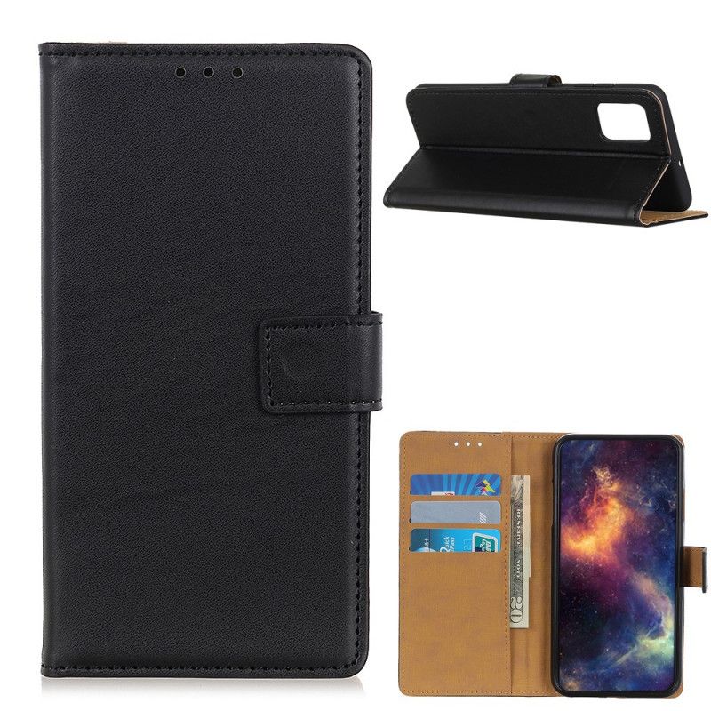 Etui Folio OnePlus 9 Pro Granatowy Czarny Dwoina Ze Skóry Nappa Etui Ochronne