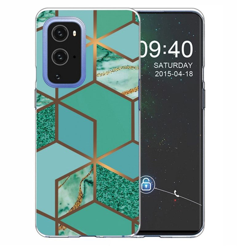 Etui OnePlus 9 Pro Biały Czarny Geometryczny Marmur Etui Ochronne