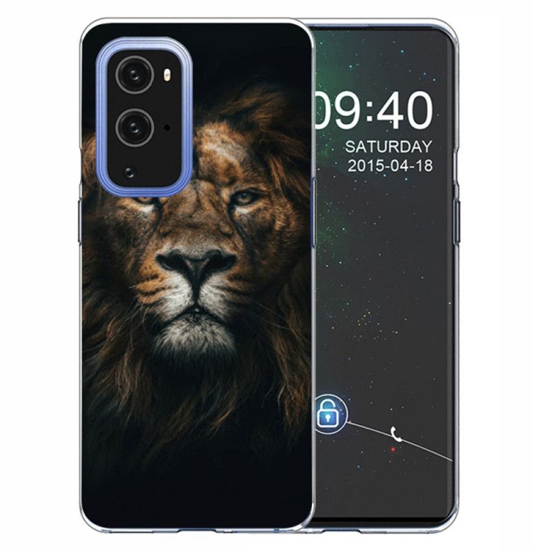 Etui OnePlus 9 Pro Fioletowy Czarny Wspaniały Kot