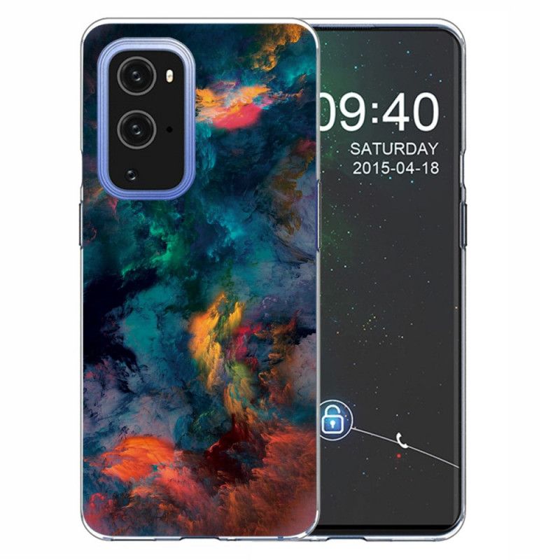 Etui OnePlus 9 Pro Kolorowe Chmury Etui Ochronne