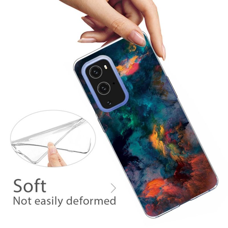 Etui OnePlus 9 Pro Kolorowe Chmury Etui Ochronne