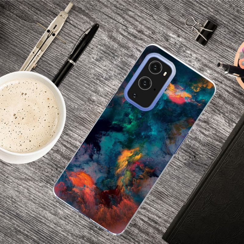 Etui OnePlus 9 Pro Kolorowe Chmury Etui Ochronne