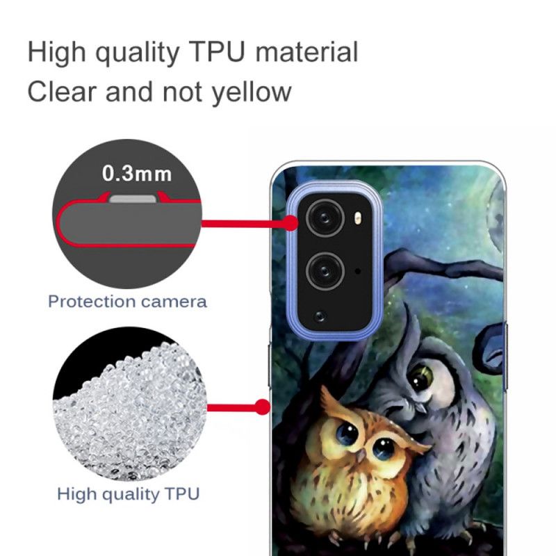 Etui OnePlus 9 Pro Malowanie Sowy Etui Ochronne