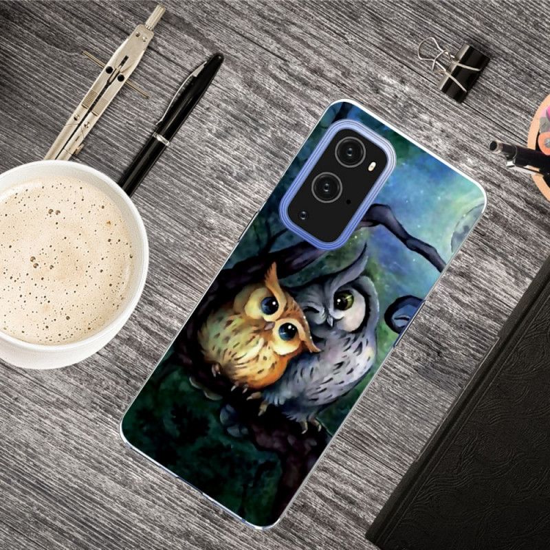 Etui OnePlus 9 Pro Malowanie Sowy Etui Ochronne