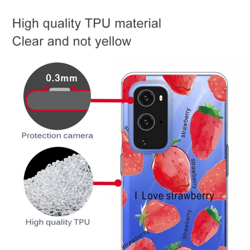 Etui OnePlus 9 Pro Truskawka / Kocham Truskawkę Etui Ochronne