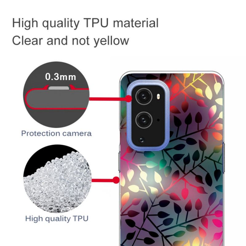 Etui OnePlus 9 Pro Zielony Czerwony Arkusze