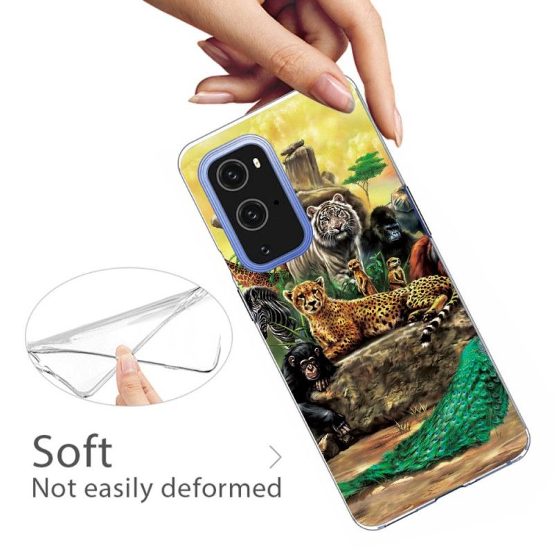 Etui OnePlus 9 Pro Zwierzęta Safari