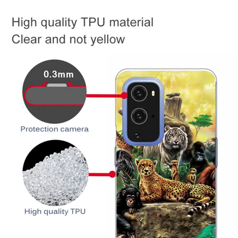 Etui OnePlus 9 Pro Zwierzęta Safari