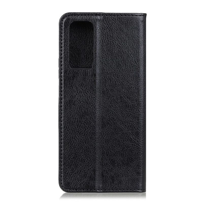 Flip Kotelot OnePlus 9 Pro Czerwony Czarny Etui na Telefon Dwoina Z Liczi