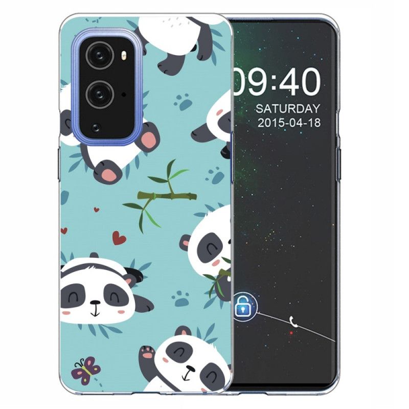 Futerały OnePlus 9 Pro Jasnoniebieski Zielony Etui na Telefon Kupa Pand