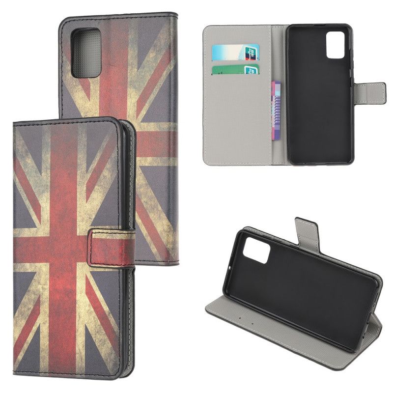 Etui Folio Samsung Galaxy A41 Flaga Anglii Etui Ochronne