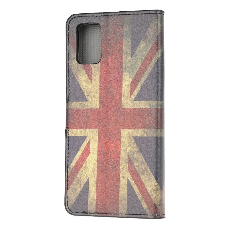 Etui Folio Samsung Galaxy A41 Flaga Anglii Etui Ochronne