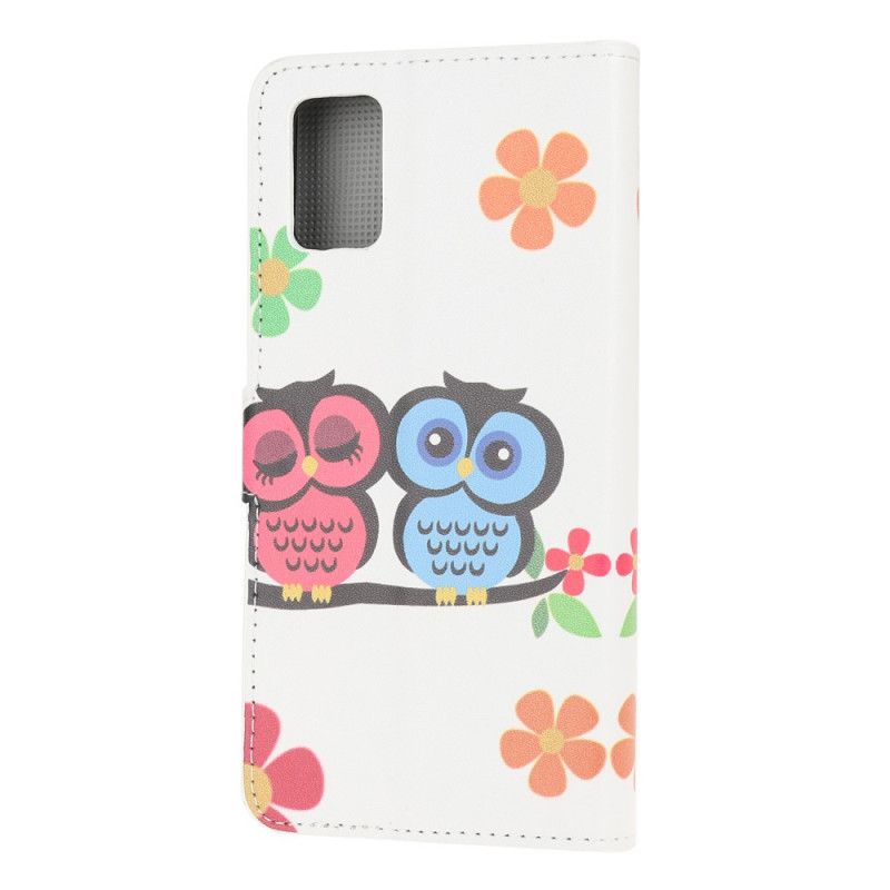 Etui Folio Samsung Galaxy A41 Kilka Sów