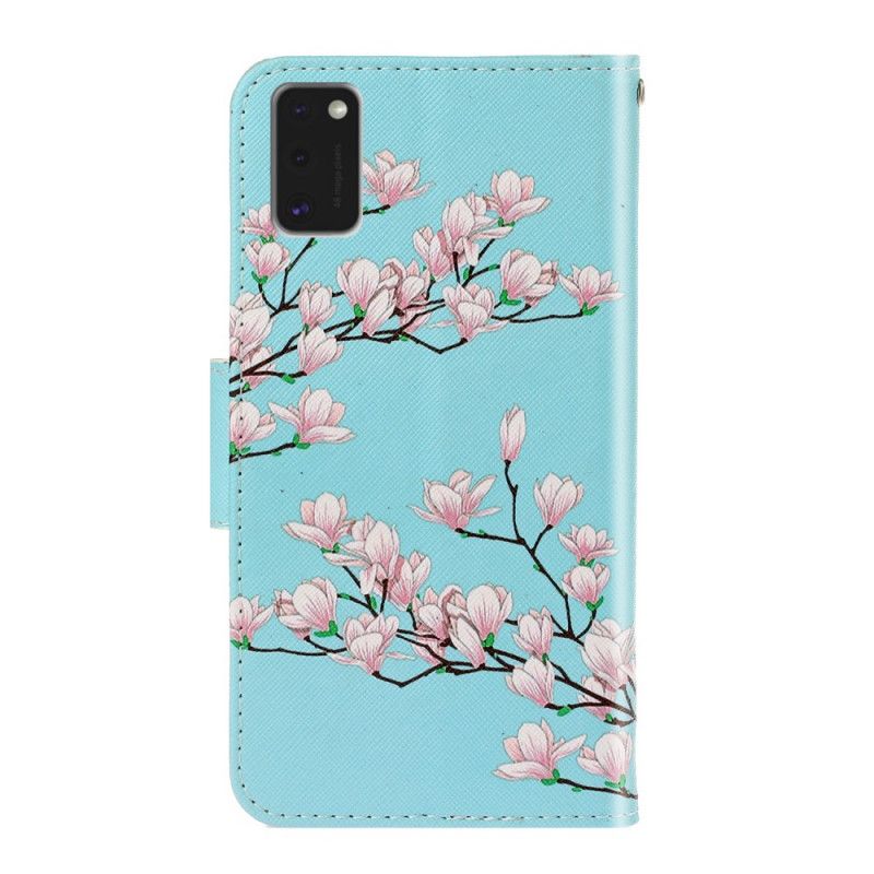 Etui Folio Samsung Galaxy A41 Krzew Stringi Etui Ochronne