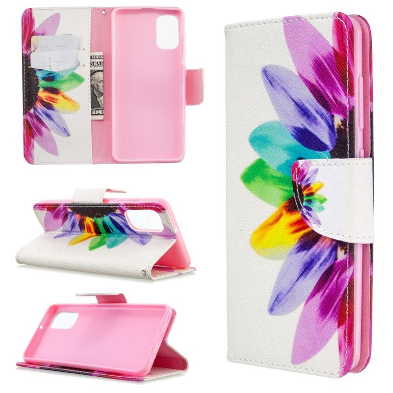 Etui Folio Samsung Galaxy A41 Kwiat Akwareli