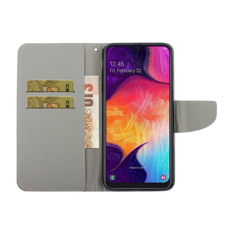 Etui Folio Samsung Galaxy A41 Stokrotki Stringi