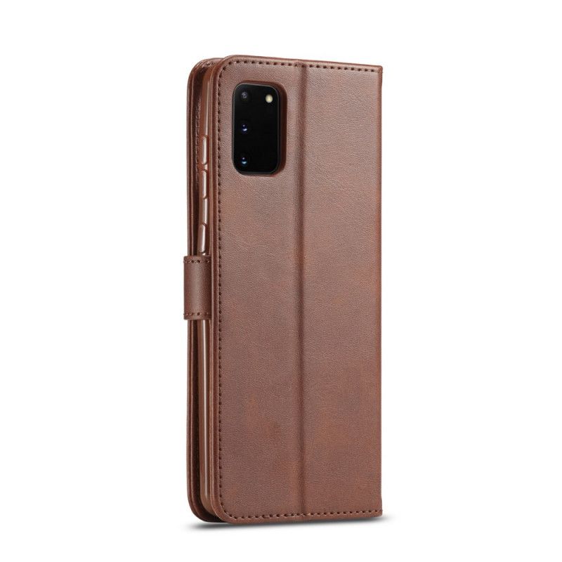 Etui Folio Samsung Galaxy A41 Szary Czarny Efekt Skóry Lc.Imeeke