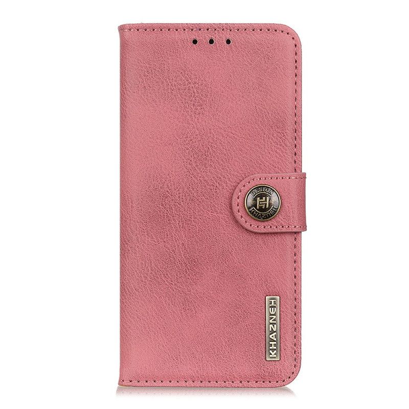 Etui Folio Samsung Galaxy A41 Szary Czarny Imitacja Skóry Khazneh