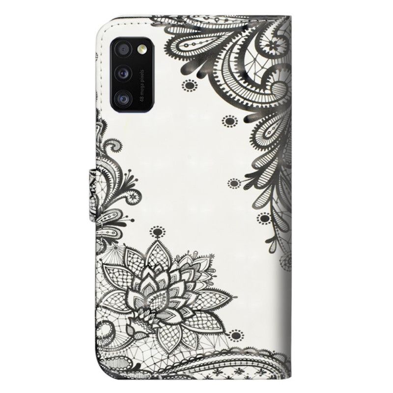 Etui Folio Samsung Galaxy A41 Szykowna Koronka Etui Ochronne