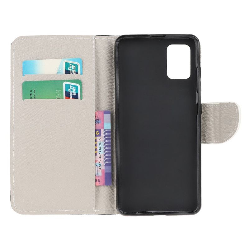 Etui Folio Samsung Galaxy A41 Wieża Eiffla W Stylu Retro