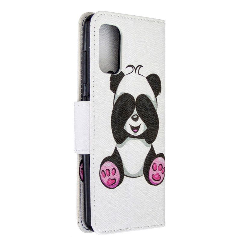 Etui Folio Samsung Galaxy A41 Zabawna Panda