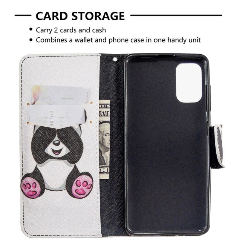 Etui Folio Samsung Galaxy A41 Zabawna Panda