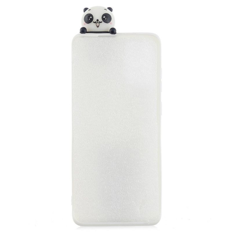 Etui Samsung Galaxy A41 Biały Czarny Panda 3D Etui Ochronne