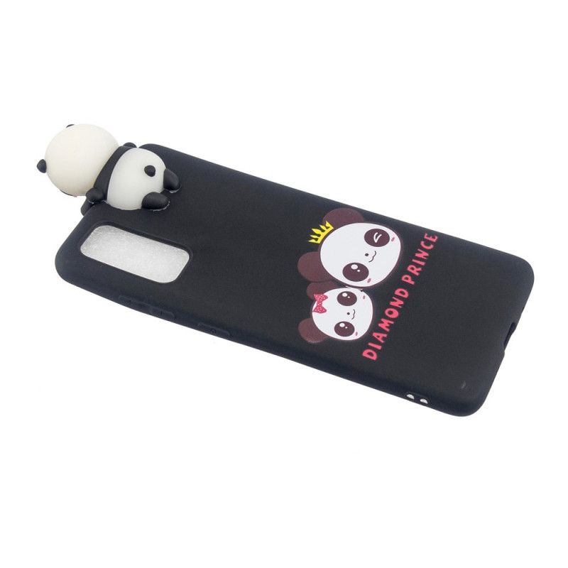 Etui Samsung Galaxy A41 Ciemnoniebieski 3D Super Panda