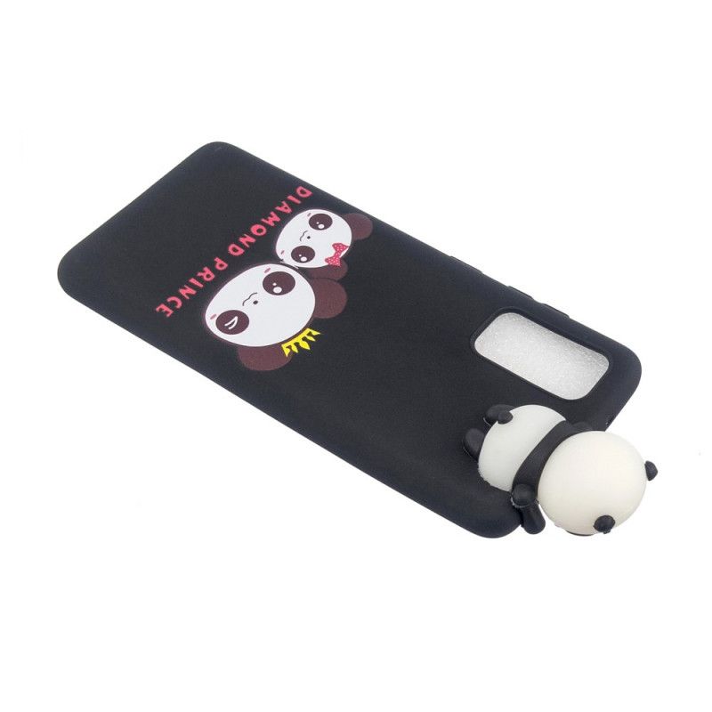 Etui Samsung Galaxy A41 Ciemnoniebieski 3D Super Panda