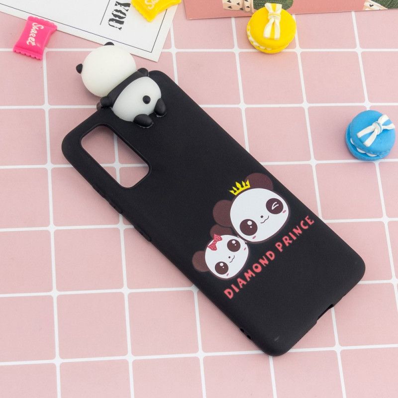 Etui Samsung Galaxy A41 Ciemnoniebieski 3D Super Panda